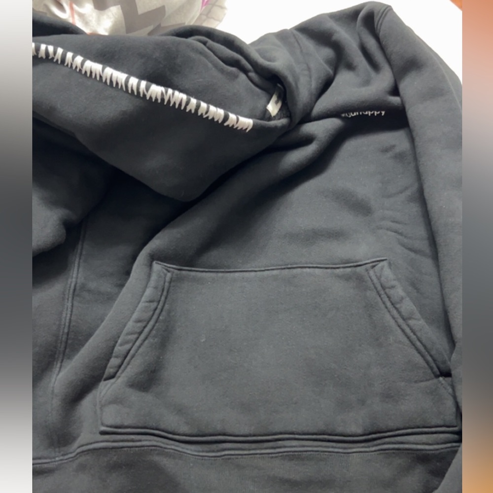 black hoodie